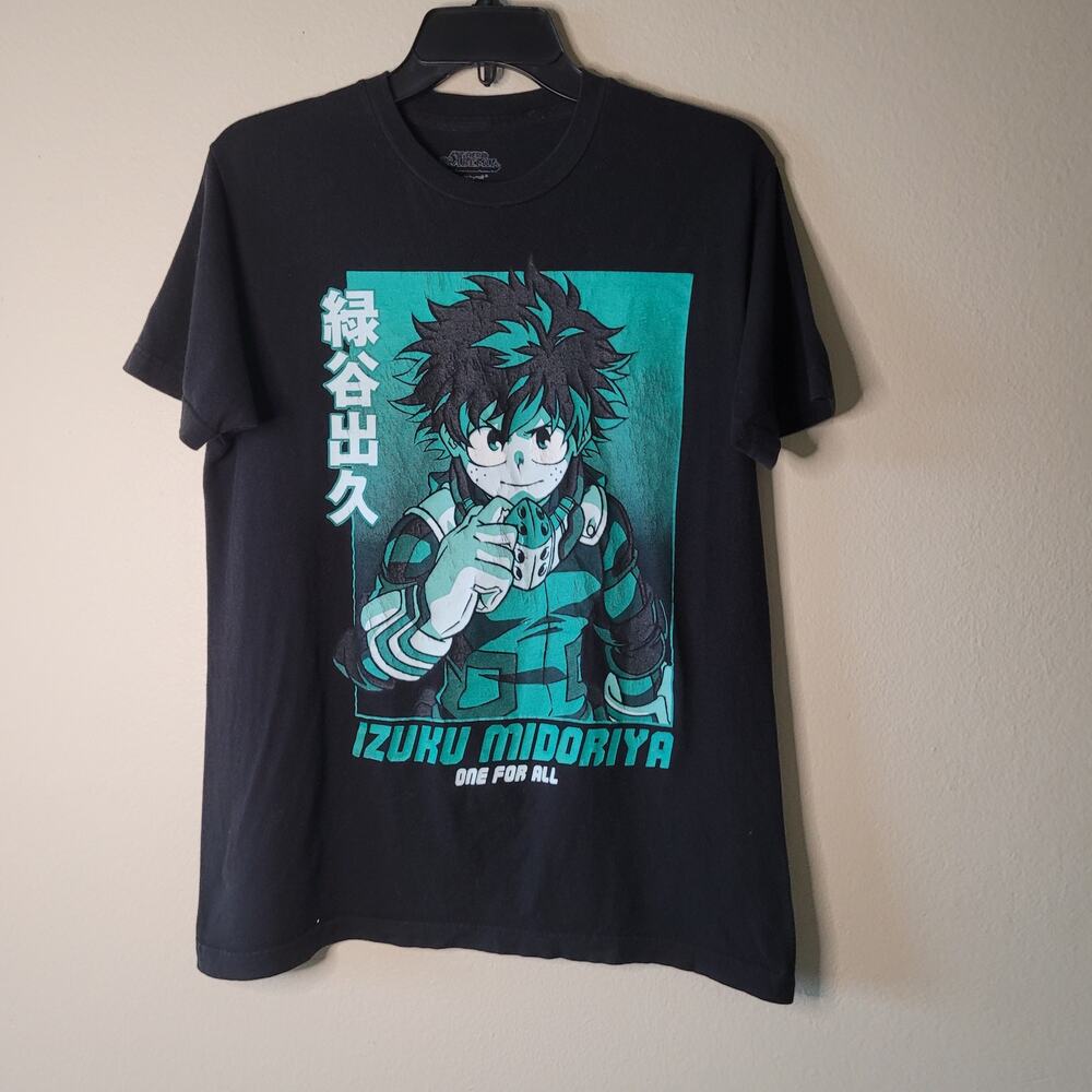 Awesome My Hero Academia Black Graphic T-Shirt - Size M